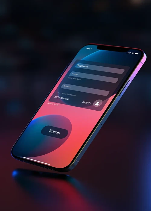 Afbeelding van het registratieformulier van Kokobet Casino met velden voor e-mail en wachtwoord, klaar voor een snelle aanmelding en start van het speelplezier.